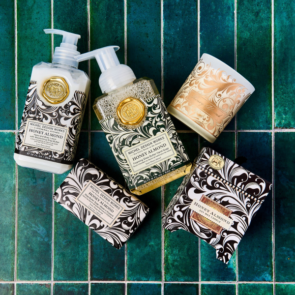 soaps, lotion and candle